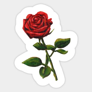 Red Rose Sticker